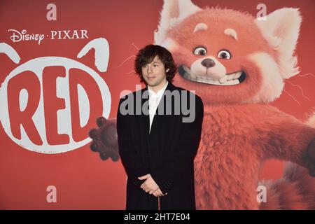 Rom, Italien. 25.. Februar 2022. ROM, ITALIEN - 25. FEBRUAR: Baltimora nimmt am 25. Februar 2022 in Rom, Italien, an der „Red“-Premiere im Cinema Moderno Teil. Kredit: dpa/Alamy Live Nachrichten Stockfoto