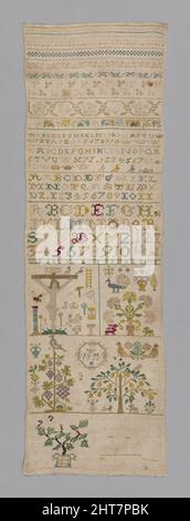 Sampler, Deutschland, 1766. Stockfoto