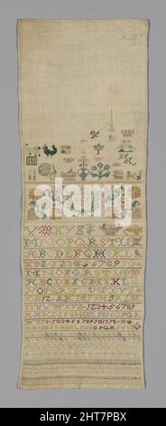 Sampler, Deutschland, 1771. Stockfoto