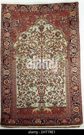 Gebetsteppich (Sarouk-Stil), Persien, 1875/1900. Stockfoto