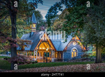 Das charmante Haus im Central Park von New York City Stockfoto