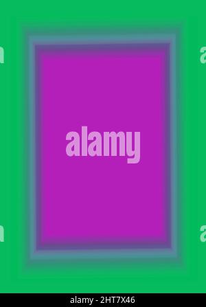 Vertikaler Rahmen aus Sittich Grün und Blau mit violettem Kopierbereich Stockfoto