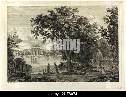 See in der Villa Borghese, 1793. Stockfoto