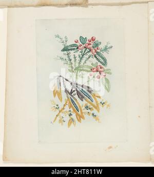 Teller, aus New Suite of Notebooks of Ideal Flowers for use by draftsmen and Painters, c. 1795. Stockfoto