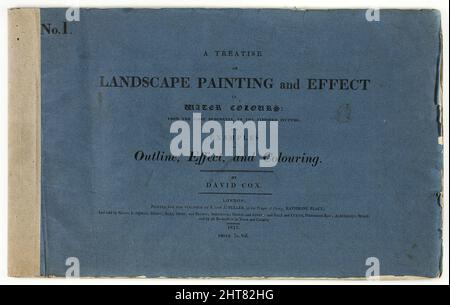 Eine Abhandlung über Landschaftsmalerei und Wirkung in Wasserfarben: Von den ersten Grundierungen bis zum fertigen Bild Nr. 1, 1813. Stockfoto