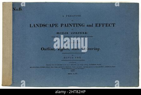 Eine Abhandlung über Landschaftsmalerei und Wirkung in Wasserfarben: Von den ersten Grundierungen bis zum fertigen Bild Nr. 6, 1813. Stockfoto