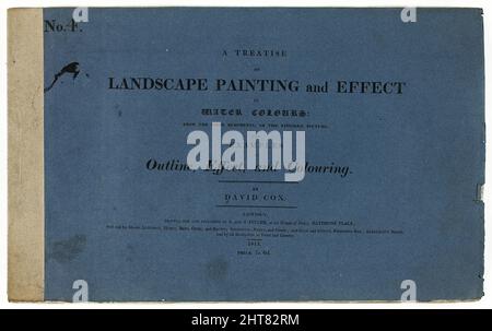 Eine Abhandlung über Landschaftsmalerei und Wirkung in Wasserfarben: Von den ersten Grundierungen bis zum fertigen Bild Nr. 4, 1813. Stockfoto