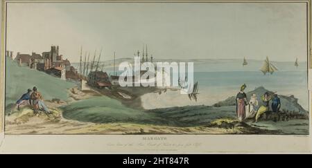 Margate, Outer View of the Pier, Coast of Kent, and from Fort Cliffs, veröffentlicht am 1. Juni 1805. Stockfoto