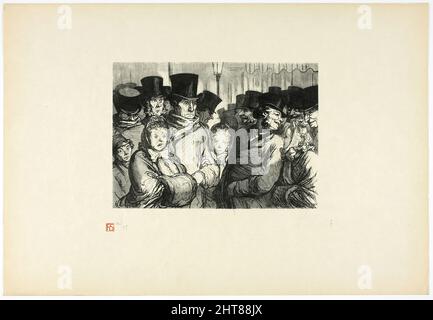 Boulevard du Temple à minuit, aus Tirage Unique de Trente-Six Bois, 1863, gedruckt 1920. Stockfoto
