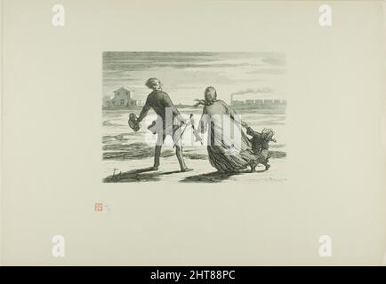 Zu spät!, 1862, gedruckt 1920. Stockfoto