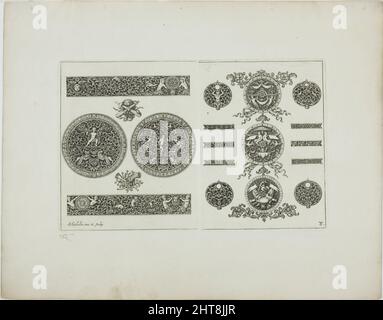 Tafel acht, aus dem Buch der Ornamente, 1704. Stockfoto