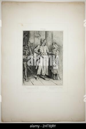 Ehrlicher Iago, meine Desdemona muss ich dir überlassen, Platte vier aus Othello, 1844. Stockfoto