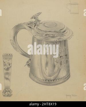 Silver Tankard, c. 1936. Stockfoto