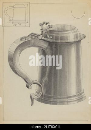 Silver Tankard, c. 1936. Stockfoto