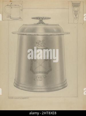 Silver Tankard, c. 1936. Stockfoto