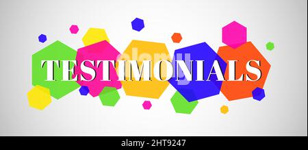 Creative Testimonial Templates - Editierbare Vektorgrafik Stock Vektor