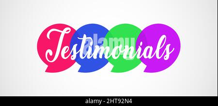 Creative Testimonial Templates - Editierbare Vektorgrafik Stock Vektor