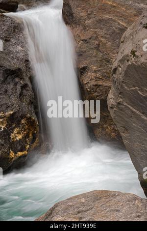 Naga Falls, Lachung, Sikkim, Indien Stockfoto
