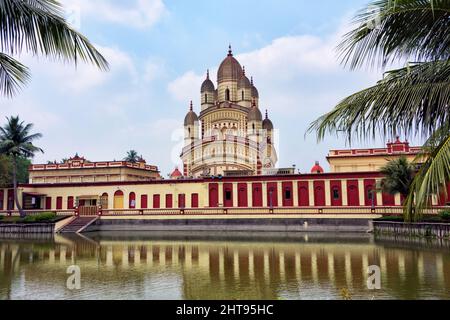 Dakshineswar Kali Tempel, Kolkata, Westbengalen, Indien Stockfoto