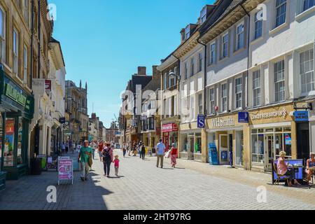 High Street, Stamford, Lincolnshire, England, Vereinigtes Königreich Stockfoto