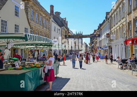 High Street, Stamford, Lincolnshire, England, Vereinigtes Königreich Stockfoto