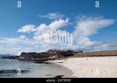 Coral Beach in der Nähe von Toscaig auf der Applecross Halbinsel, Wester Ross, Schottland Stockfoto