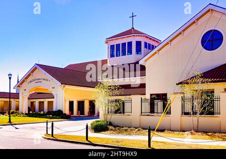 Die McGill-Toolen Catholic High School ist am 19. Februar 2022 in Mobile, Alabama, abgebildet. Die private Co-Educational School wurde als McGill Institute gegründet. Stockfoto