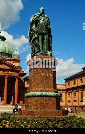 Denkmal für Kaiser Wilhelm I. in Bad Homburg Stockfoto