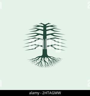 Baum Logo Design Inspiration Symbol Vektor Vorlage Stock Vektor