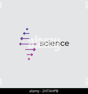 Science Logo Design Inspiration Vektor Vorlage Stock Vektor