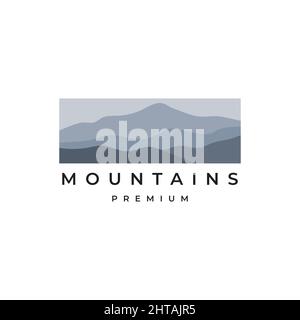 Mountain Logo Design Illustration Vektor Vorlage Stock Vektor