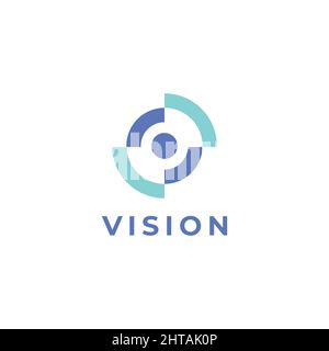 Vision Logo Design Illustration Vektor Vorlage Stock Vektor