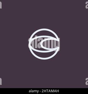 Vektorvorlage für das Design des C-Logos. Einzigartiges, modernes, kreatives und elegantes Logo Stock Vektor