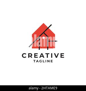 Haus Startseite Symbol Logo Design Inspiration Vektor Vorlage Stock Vektor