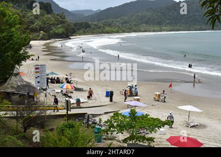 Las Cuevas Beach, Trinidad Stockfoto