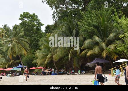 Las Cuevas Beach, Trinidad Stockfoto