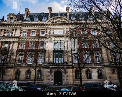 Blick auf die Ecole nationale superieure des Arts et metiers de Lille. Frankreich. Stockfoto