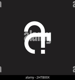 Buchstabe aj einfache geometrische Linie Logo Vektor Stock Vektor