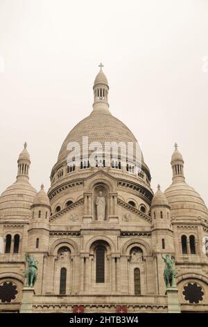 Die Basilika Sacre Coeur in Paris, Frankreich Stockfoto