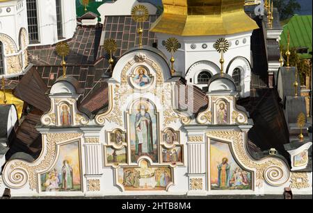 Kiewer Pechersk Lavra ist das wichtigste ostorthodoxe Kloster in der Ukraine. Stockfoto