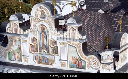 Kiewer Pechersk Lavra ist das wichtigste ostorthodoxe Kloster in der Ukraine. Stockfoto
