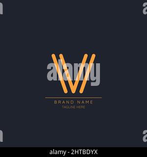 Modernes Logo mit Anfangsbuchstaben V Stock Vektor