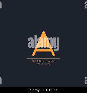 Moderner Anfangsbuchstabe Ein Logo-Symbol Stock Vektor
