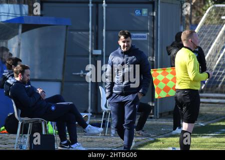 KSC U17 gewinnt gegen Stuttgarter Kickers Jugendliga Stockfoto