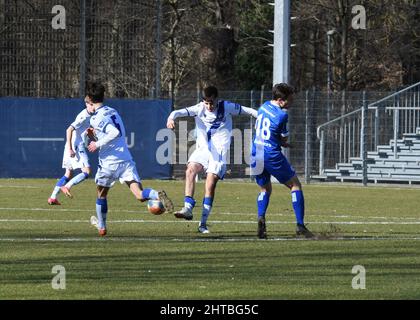 KSC U17 gewinnt gegen Stuttgarter Kickers Jugendliga Stockfoto