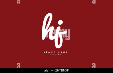 Buchstabenbuchstaben Initialen Monogramm-Logo HF, FH, H und F Stock Vektor