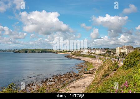 Gyllyngvase Beach in Falmouth, Cornwall; England; Großbritannien Stockfoto