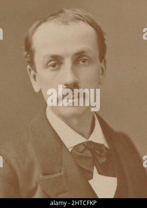 Porträt des Komponisten Edmond Audran (1842-1901), c. 1870. Private Sammlung. Stockfoto