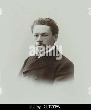 Porträt des Komponisten Anton Arensky (1861-1906). Private Sammlung. Stockfoto