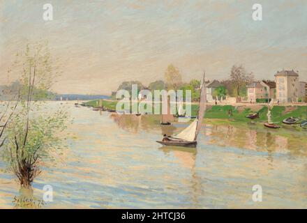 La seine &#XE0; Argenteuil, 1872. Private Sammlung. Stockfoto